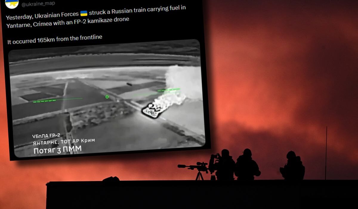 Ukraynalilardan rus trenine isabetli saldiri ordu goruntuleri gosterdi 30031