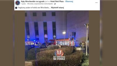 Wrocław'ın merkezindeki popüler bir otelde trajik yangın. Bir kişi öldü 2 Wroc aw in merkezindeki populer bir otelde trajik yangin bir kisi oldu 31087