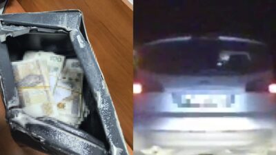 Ford surucusu polisten kacarken acik pencereden kasayi atti 33896