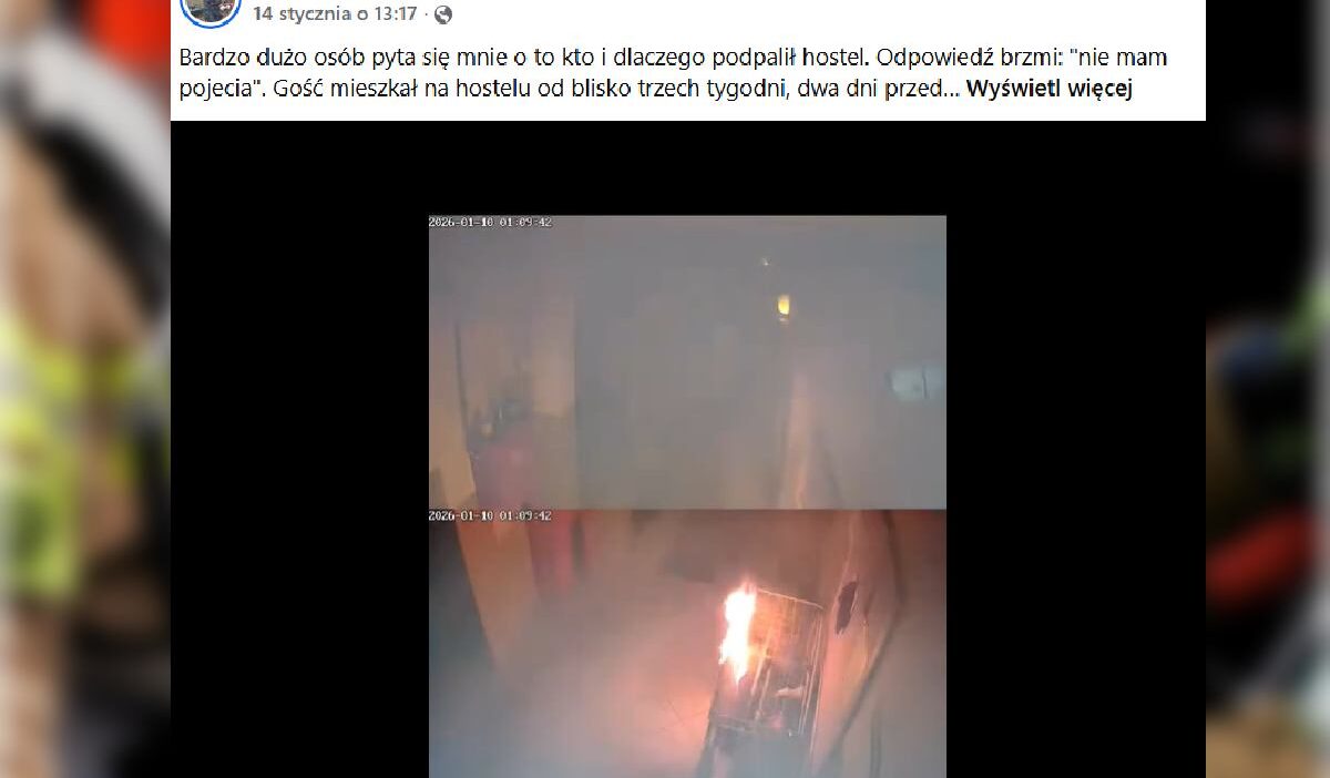 Lublin deki hostel yangini sahip guvenlik kamerasi goruntulerini yayinladi 34045