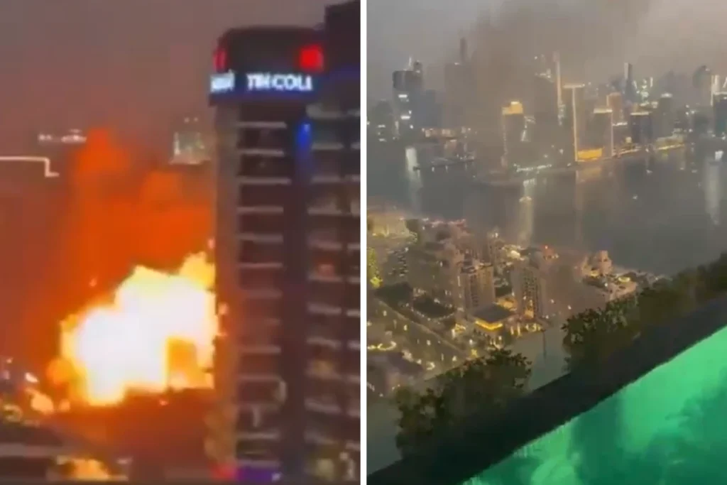 dubai de palma d amira adasindaki fairmont the palm otelinde yangin 4 yarali 50416