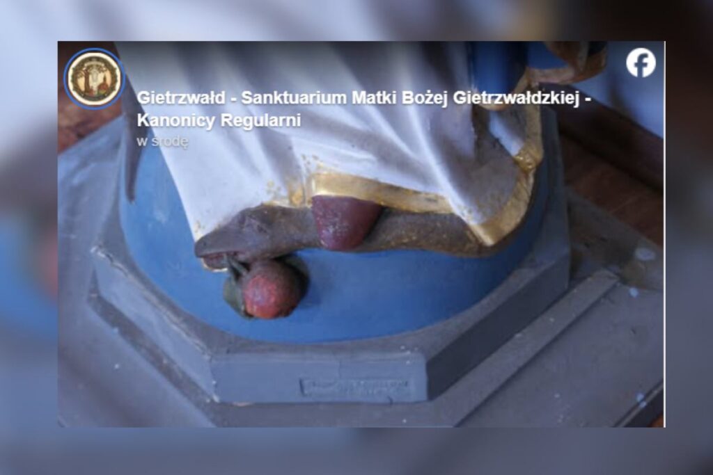 gietrzwa d taki meryem ana heykelinde restorasyon sonrasi tartisma 48269