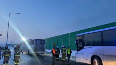 Kroczewo da otobus carpismasi 10 kisi hastaneye kaldirildi 45047