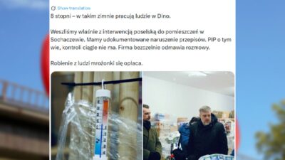 Sochaczew deki dino magazasinda milletvekili mudahalesi 8 derecede calisan i sciler 42537