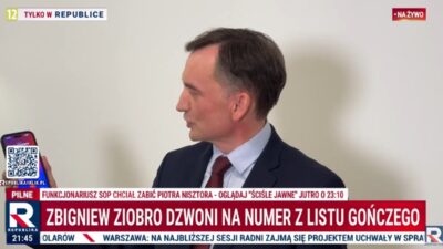 Zbigniew ziobro polonya da listeyi czym araniyorken polise telefon etti 43487