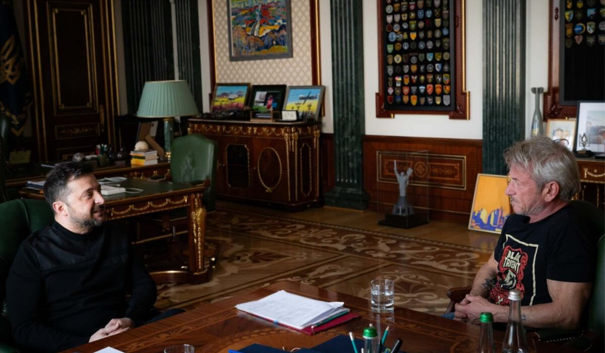 Oscar odullu sean penn zelensky ile kijiv de bir araya geldi 52275