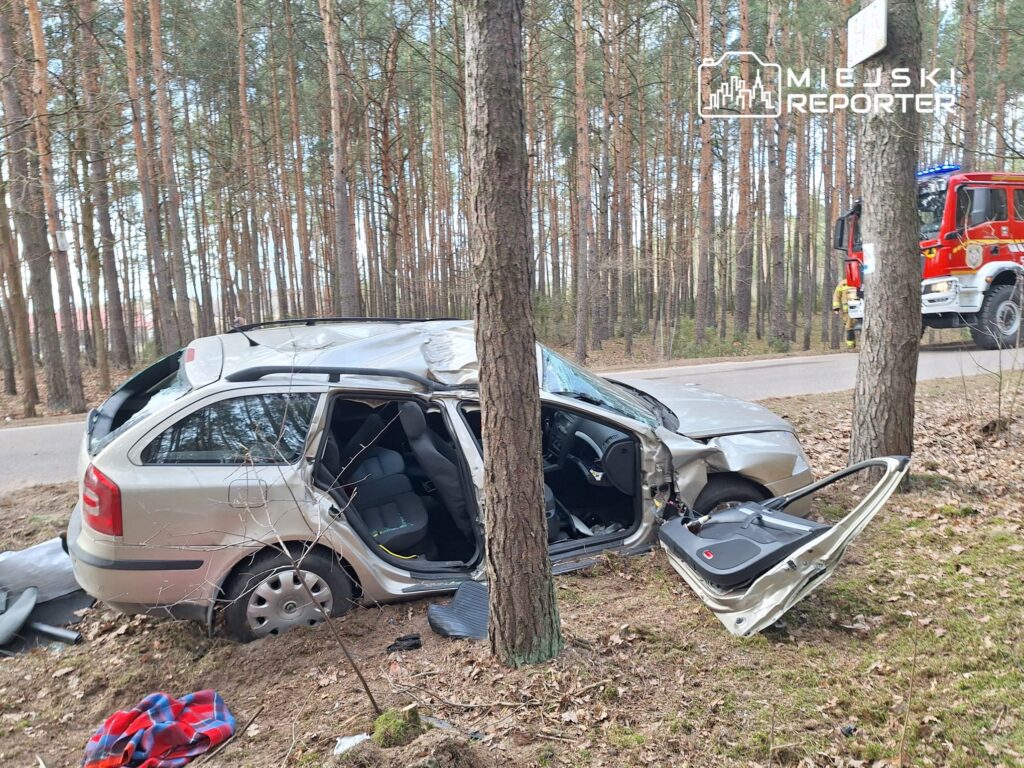 polonya da skoda marka arac kazasi surucu kacti yolcu helikopterle hastaneye kaldirildi 57267