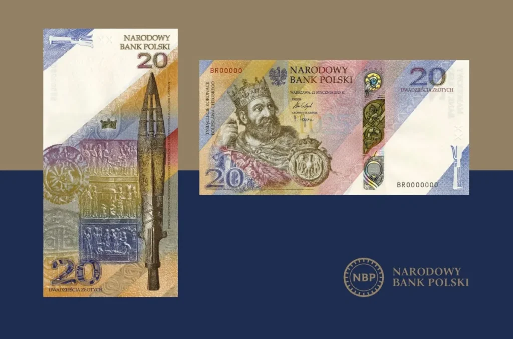 polonya nin boles aw chrobrego nun tac giyme yili donumu banknotu yilin en i yi hatira banknotu secildi 55946