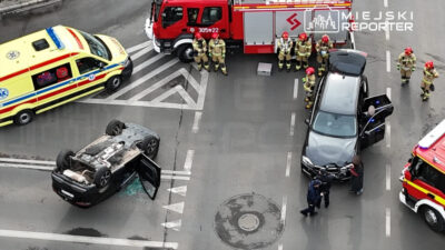 Varsova da trafik kazasi bir arac takla atti yolcu hastaneye kaldirildi 55481