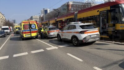 Varsova da tramvay kazasi 8 yarali ve ulasimda aksama 52525