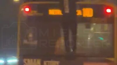 Varsova ya giden otobusun uzerinde tehlikeli seyahat 51396