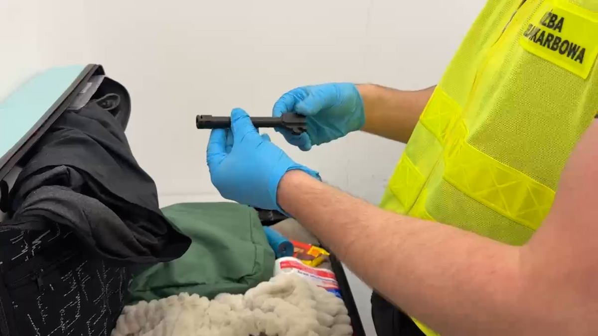 Ab disi vatandasina ait bagajda silah parcalari ele gecirildi 66686