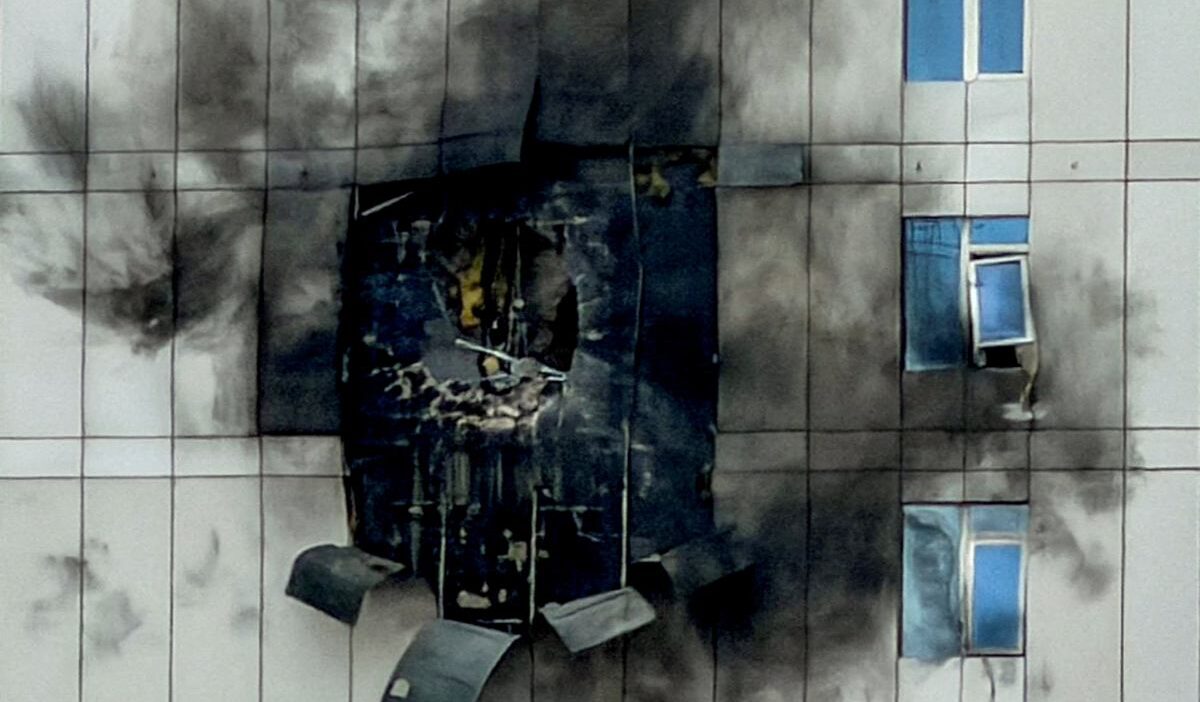 Bagdat ta amerikan tesisine saldiri yangin cikti can kaybi yok 58261