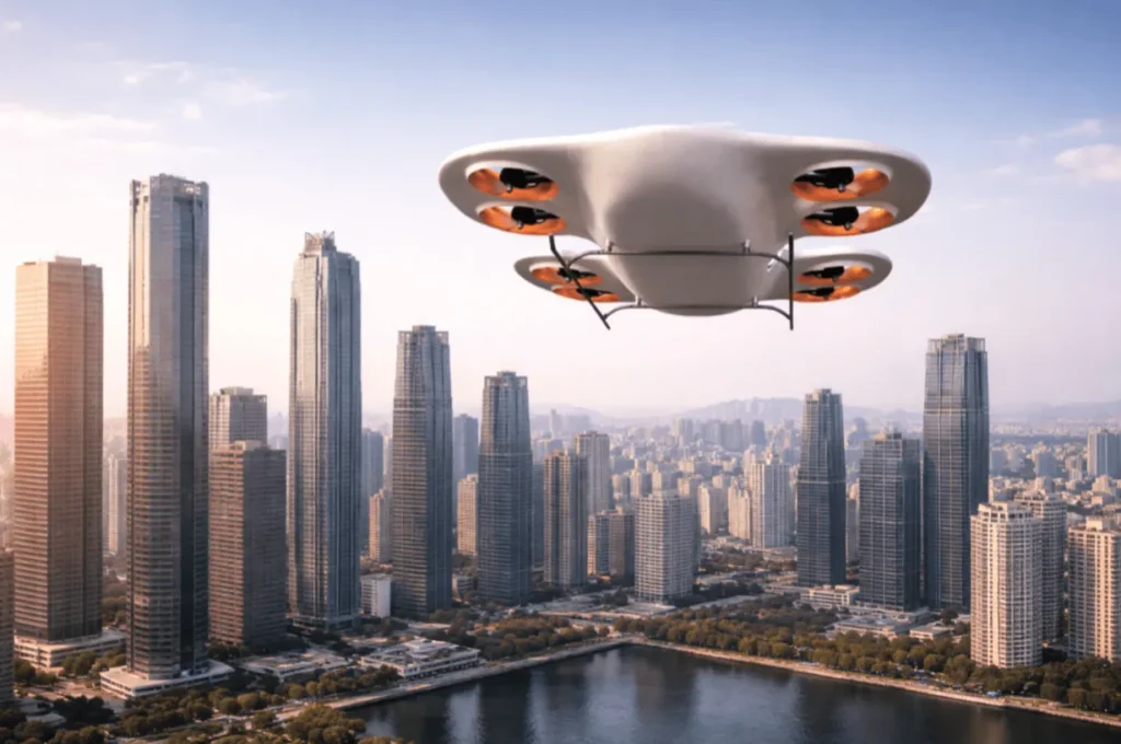 cin de ufo tasarimli elektrikli dikey kalkisli ucak test edildi 60878