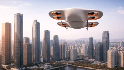 Cin de ufo tasarimli elektrikli dikey kalkisli ucak test edildi 60878