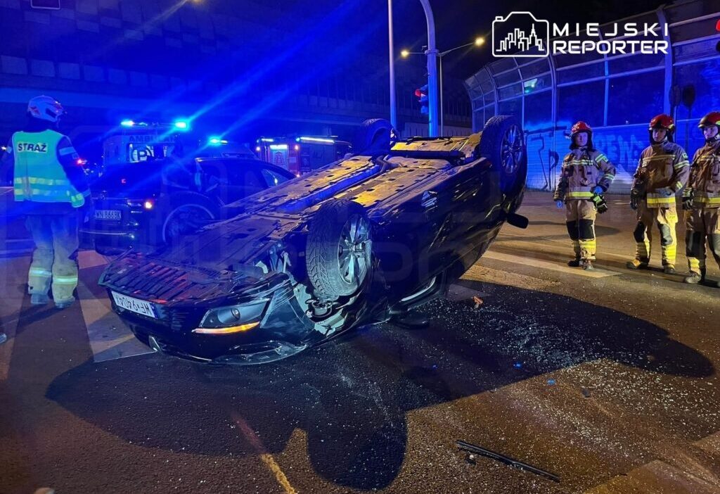 Marka da alkollu surucu kazasi yapti arac havaya firladi 63445