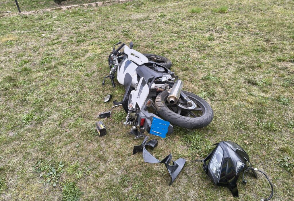 Polonya da motosiklet kazasi surucu hastaneye kaldirildi 63565