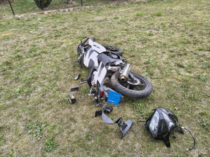 Polonya da motosiklet kazasi surucu hastaneye kaldirildi 63565
