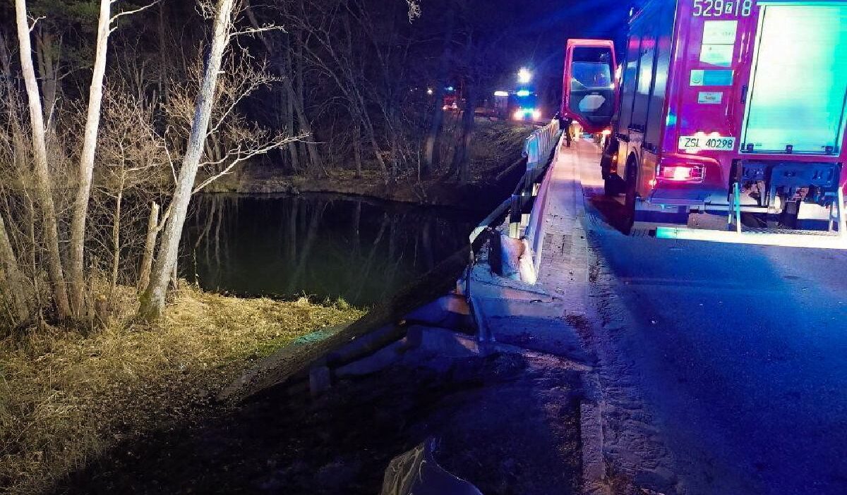 Polonya da otomobil kopruden nehre dustu bir kisi hayatini kaybetti 58649
