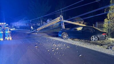 Serock ta alkollu surucu kazasi enerji diregi devrildi genc surucu gozaltina alindi 58483