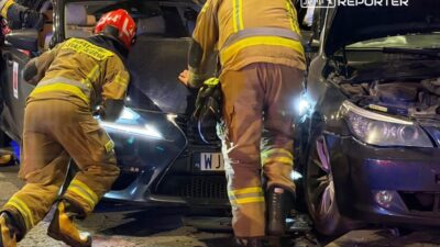 Varsova da i ki aracli kaza tramvay hattinda hafif hasar 59968