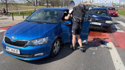 Varsova da trafik kazasi bir yarali ve trafik aksamasi 66613