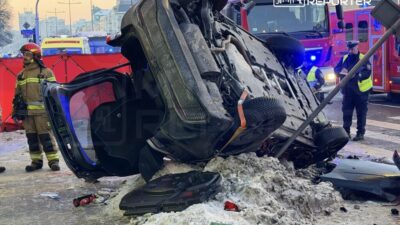 Varsova da trafik kazasi sonrasi fotoradar yeniden konumlandiriliyor 67061