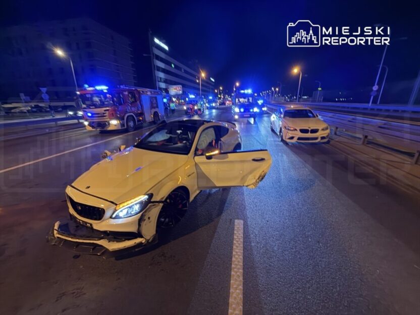 Varsova da zincirleme kaza bir yarali ve trafik aksakligi 58939