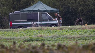 Polonya nin nidzica bolgesinde ormanlik alanda askeri sandiklar bulundu 73906