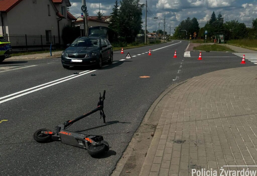 Mszczon w da elektrikli scooter kazasi bir yarali 74815