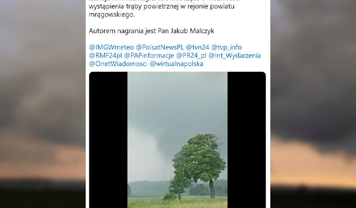 Polonya nin kuzeydogusunda hortum meydana geldi hafta sonu hava durumu tahmini 74736